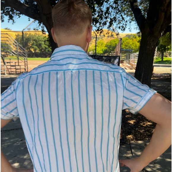 ORIGINAL PENGUIN MEN MUNSING WEAR COTTON SHEER BUTTON DOWN SHIRT FIT SEE THROUGH - Picture 7 of 16